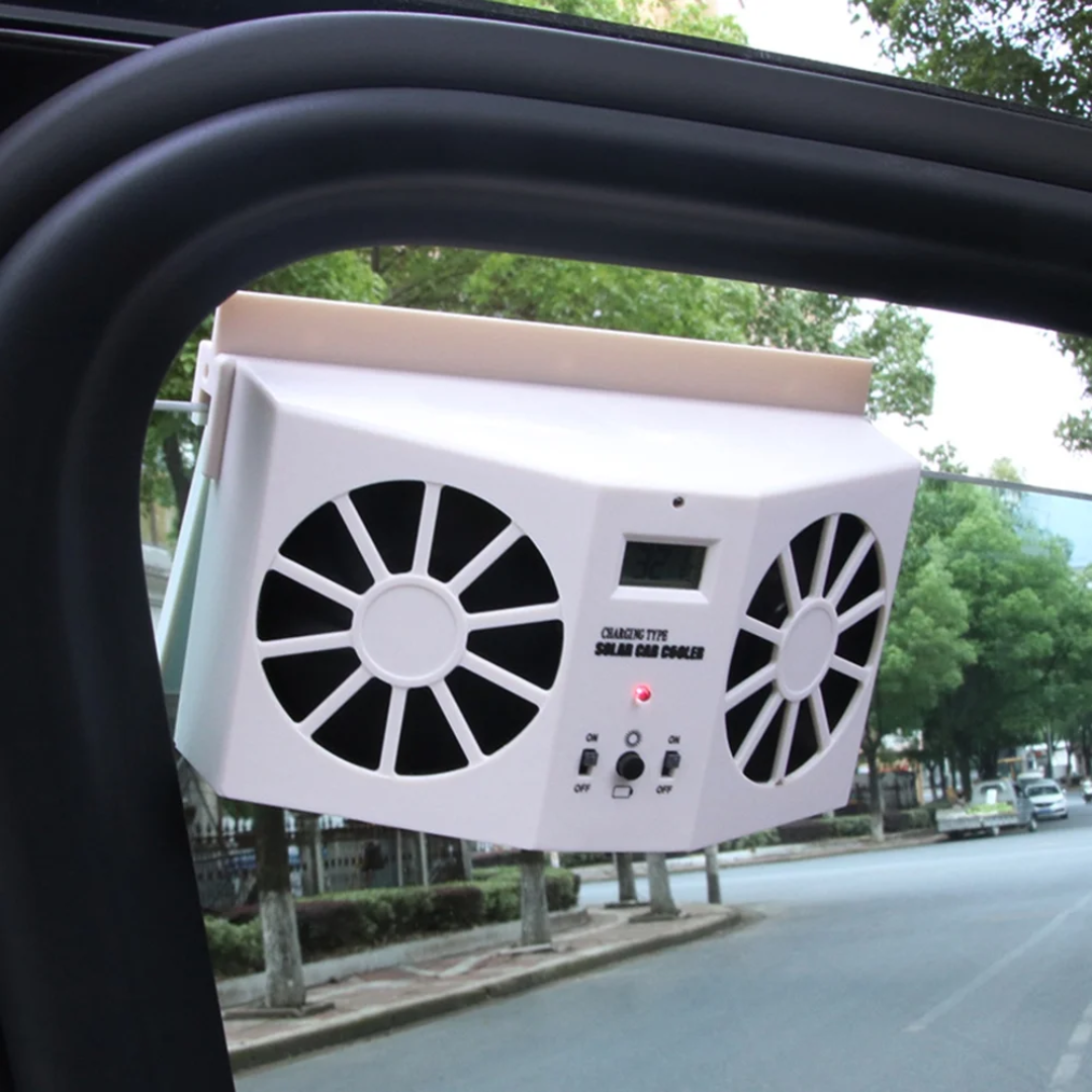 Ventilador Con Carga Solar Para Auto