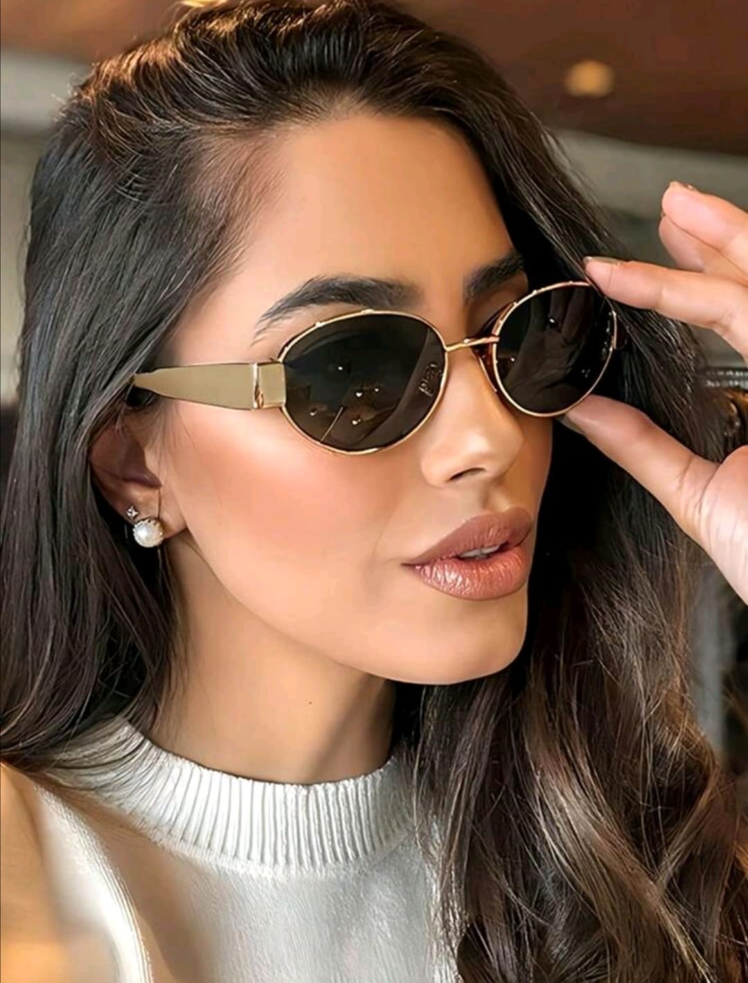 Lentes De Sol Ovalados Retro Chic