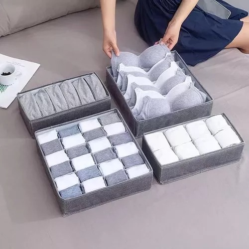 Set Organizador Ropa Interior Cajon 4 Piezas