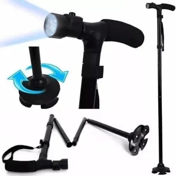 Baston Con Luz Led Plegable