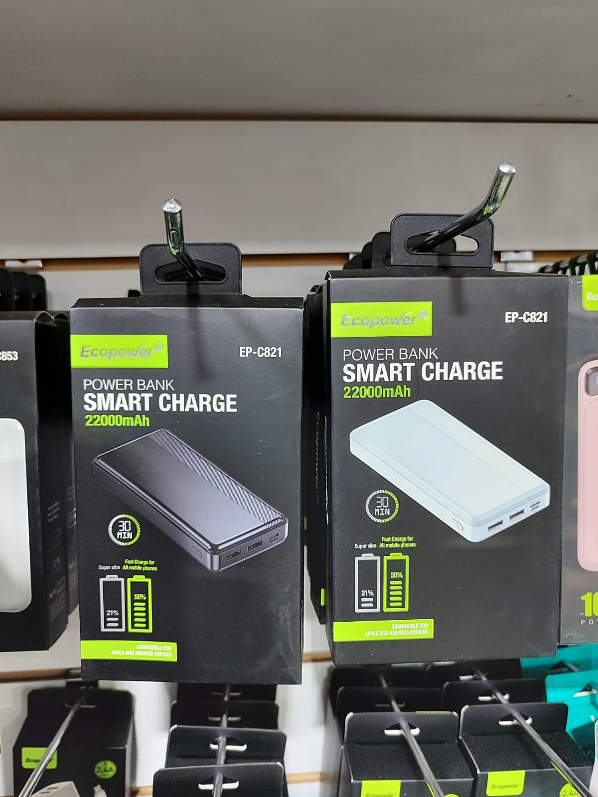 Cargador port&aacute;til Ecopower  22.000 mAh Modelo: EP-C821