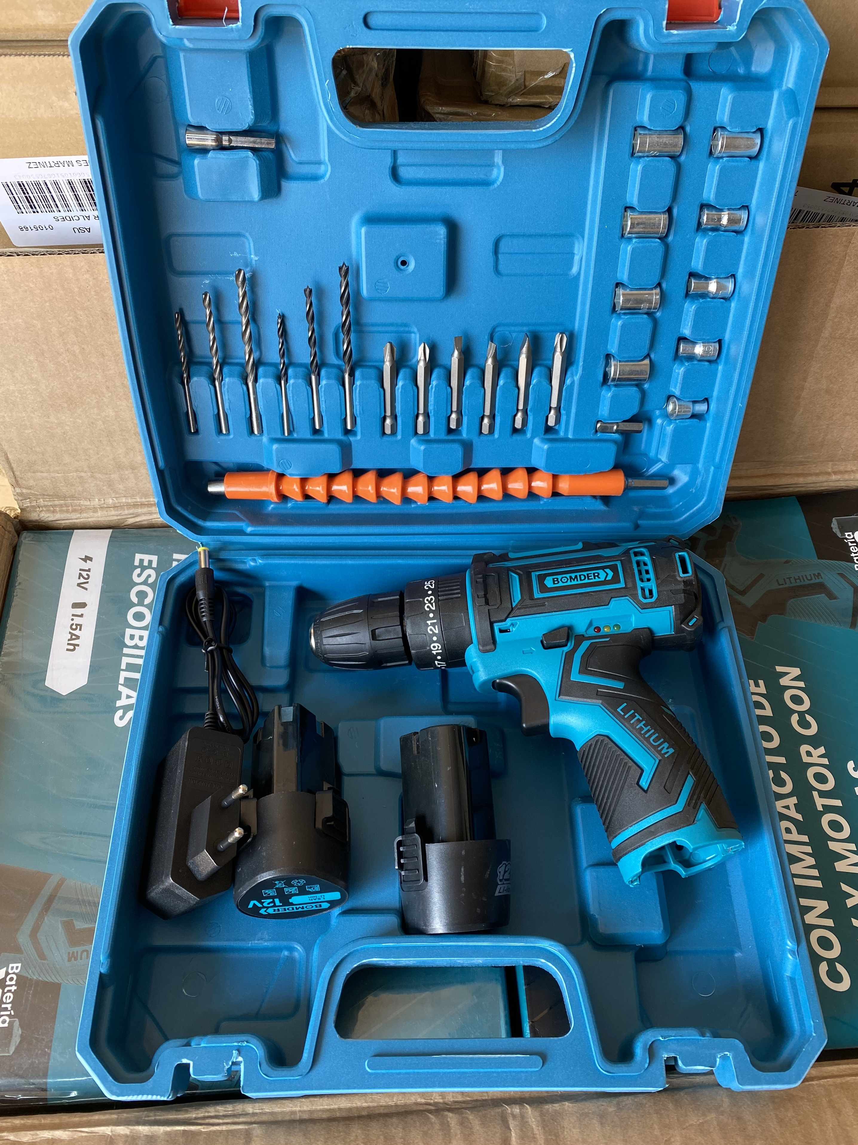 KIT TALADRO 12V BOMDER 