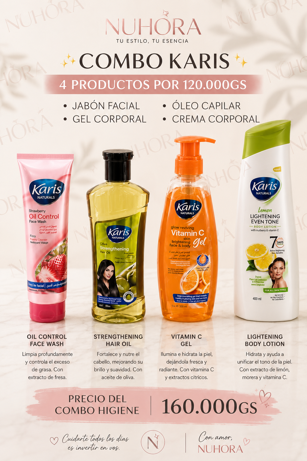 COMBO KARIS NATURALS ? CUIDADO COMPLETO 