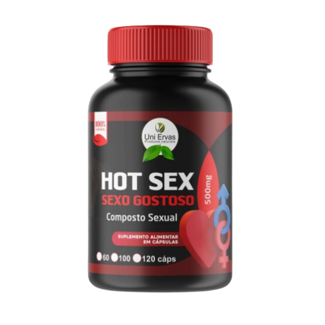 HOT SEX- 120 CAPSULAS / UNI ERVAS / 500 MG